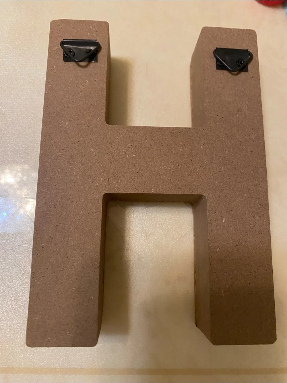 Hobby Lobby Woven Rattan Letter H in Tan